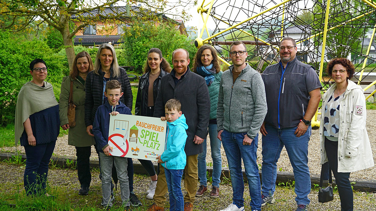 Raucherfreier Spielplatz in Wallern