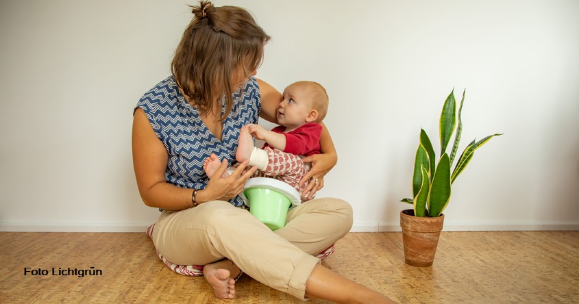 Andrea Hammerl mit Baby