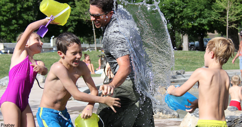 Wasser und Kinder