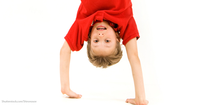 Kinder Handstand